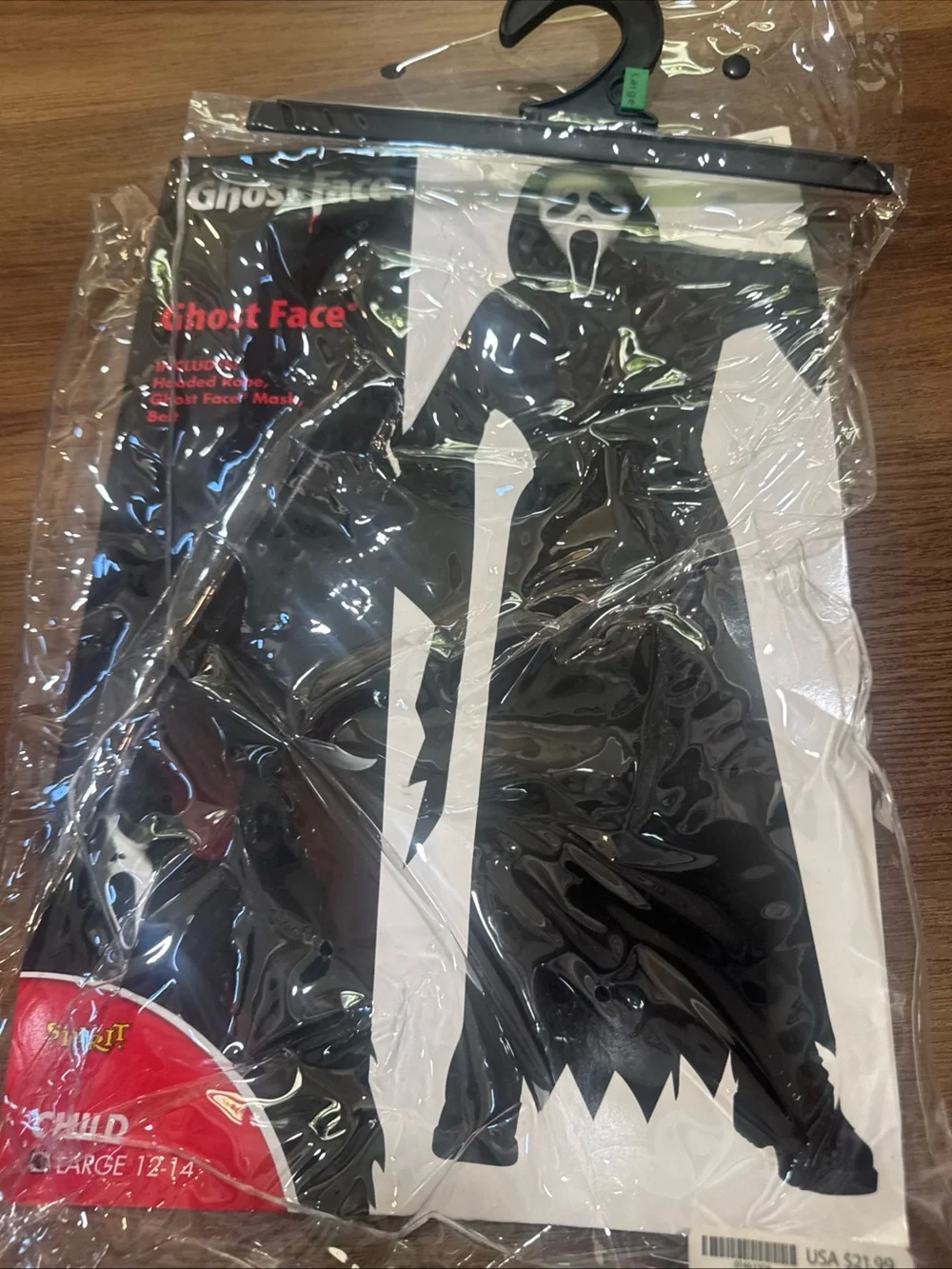 Scream Movie Spirit Of Halloween Halloween Ghostface Child Size L (12-14)
